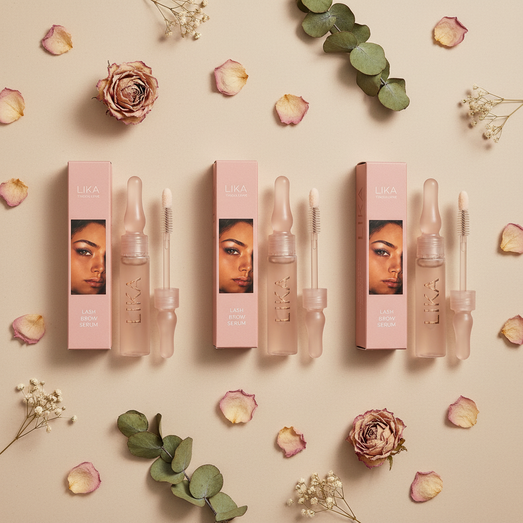 LIKA Lash Brow Serum — Flat Lay