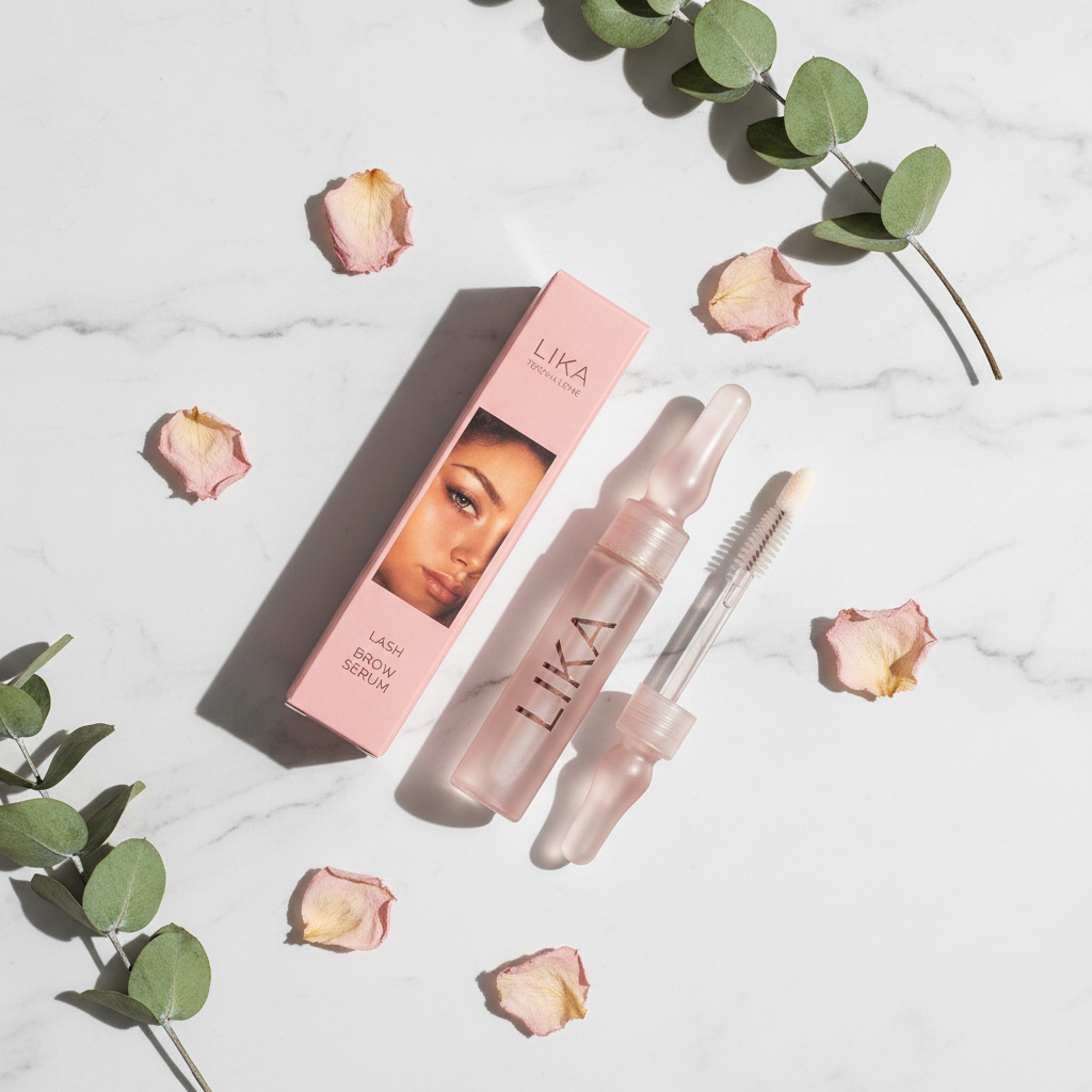 LIKA Serum — Flat Lay Botanical